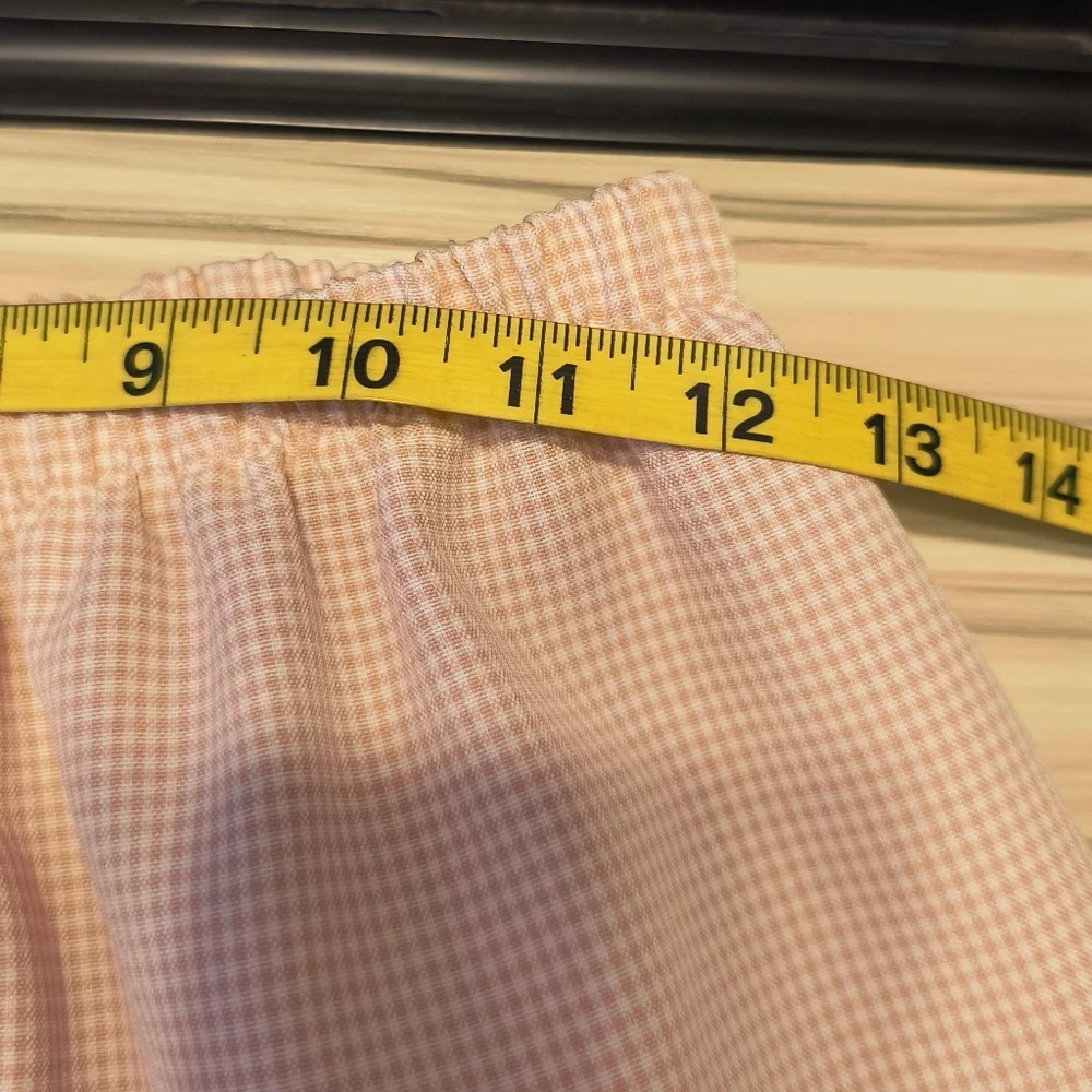 Vintage Willow Ridge Cottagecore modest Pink Gingham 2 Piece Set Size 8 - Picture 10 of 13